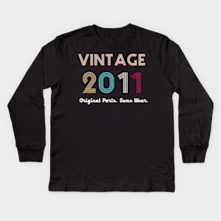 Vintage 2011 Original Parts. Some Ware Kids Long Sleeve T-Shirt